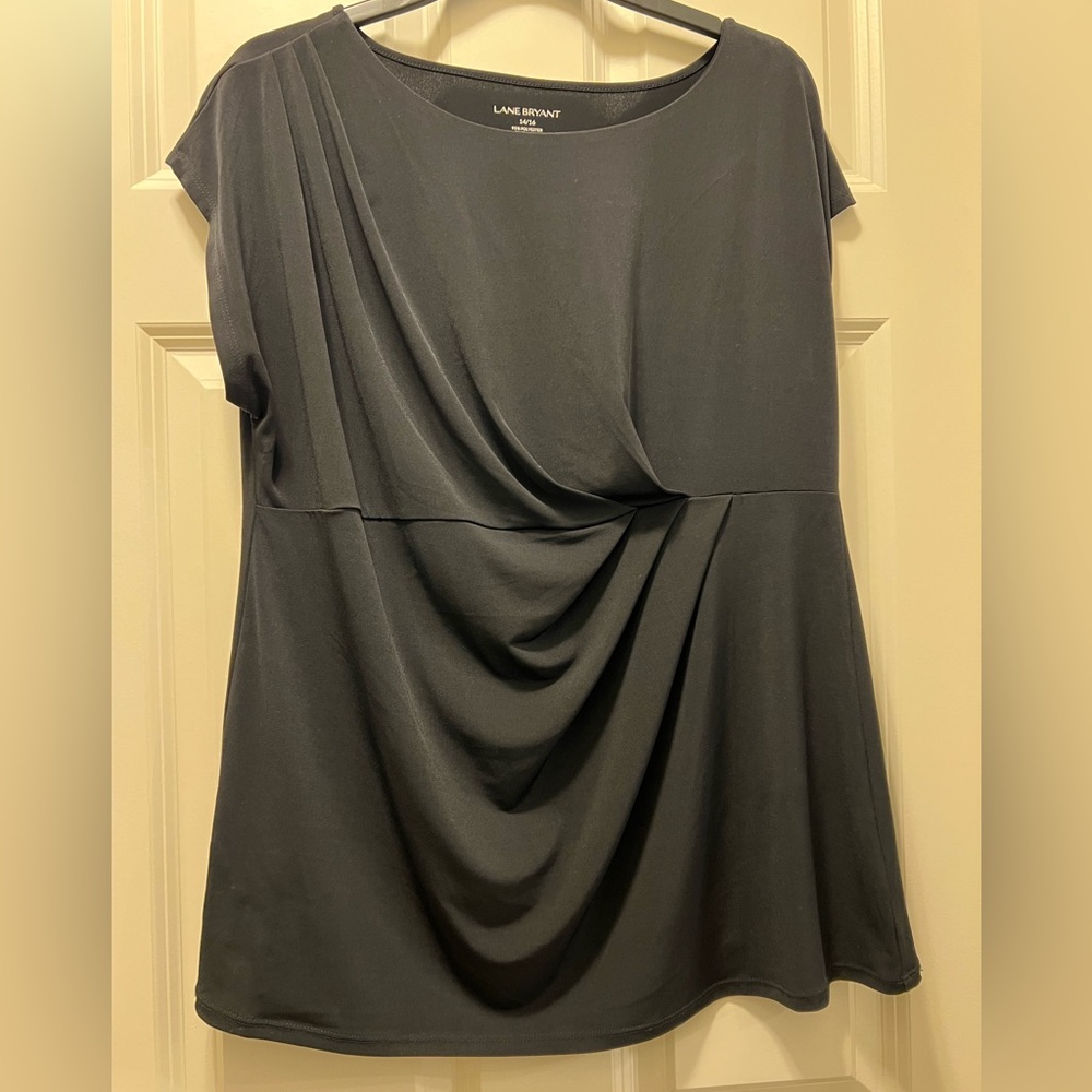 EUC Lane Bryant black dress shirt. Size 14/16.